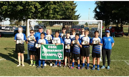 Boys 2019 U14 ESSL Tournament Champions